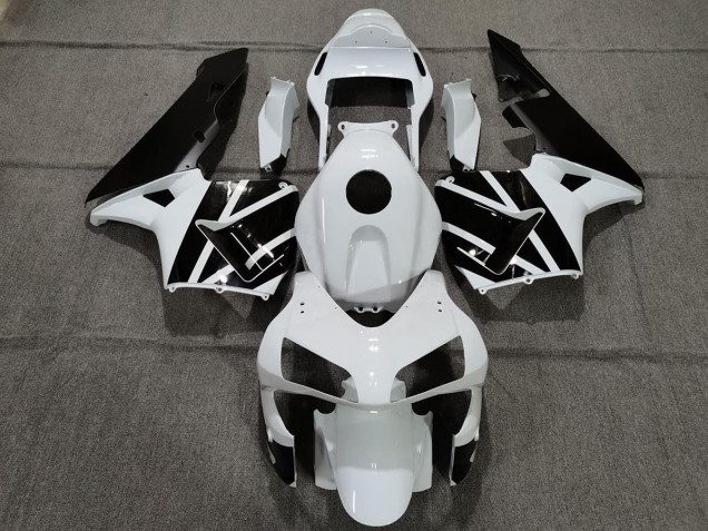 Shop Pearl White and Black Honda CBR600RR Motorcycle Fairings 03-04