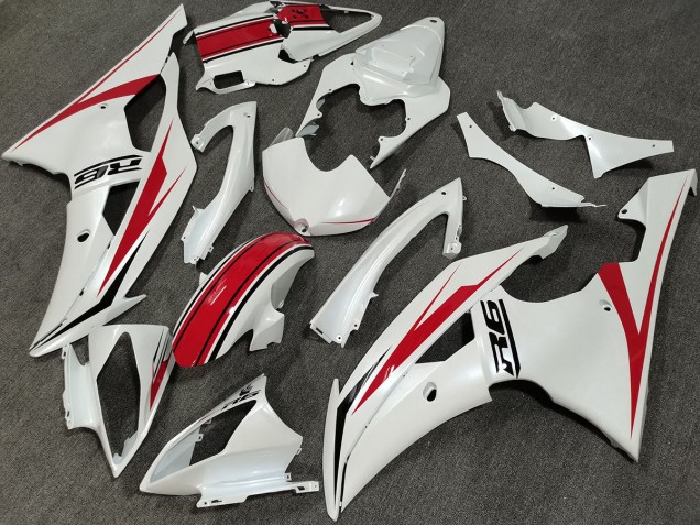 Shop Pearl white Custom Yamaha R6 Motorcycle Fairings 08-16