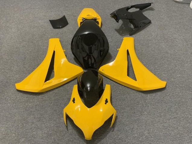 Shop Pearl Yellow and Black Honda CBR1000RR Motorcycle Fairings 08-11