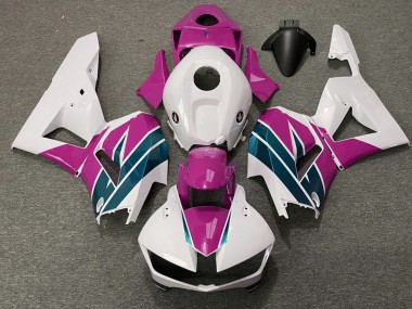 Shop Pink and Emerald Gloss Honda CBR600RR Motorcycle Fairings 13-20