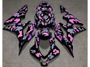 Shop Pink and Gray Camouflage Honda CBR600RR Motorcycle Fairings 07-08