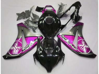 Shop Pink on Black Custom Honda CBR1000RR Motorcycle Fairings 08-11