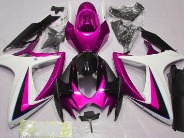 Shop Pink & White Suzuki GSXR750 Motorcycle Fairings 06-07