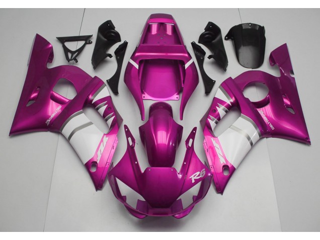 Shop Pink & White Yamaha R6 Motorcycle Fairings 98-02