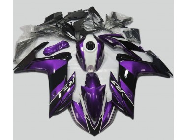 Shop Purple and Gloss Black Yamaha R3 Motorcycle Fairings 15-18