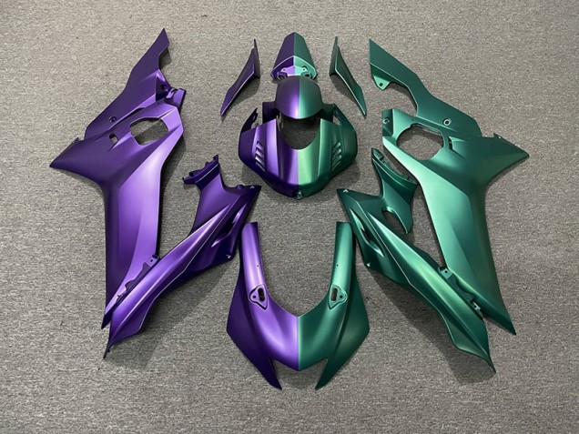 Shop Purple and Green Split Yamaha R6 Motorcycle Fairings 17-19