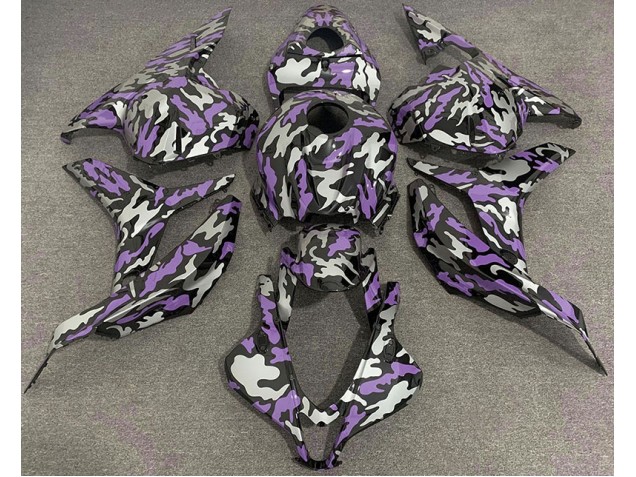 Shop Purple and Silver Camo Honda CBR600RR Motorcycle Fairings 09-12