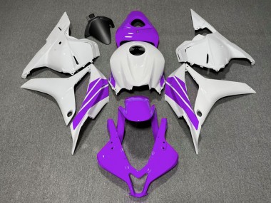 Shop Purple and White Side Stripe Honda CBR600RR Motorcycle Fairings 09-12