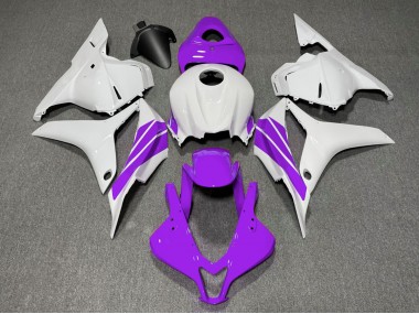 Shop Purple and White Side Stripe Honda CBR600RR Motorcycle Fairings 09-12