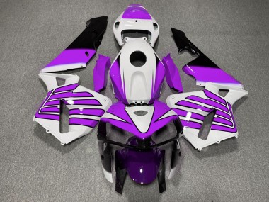 Shop Purple and White Wings Honda CBR600RR Motorcycle Fairings 05-06