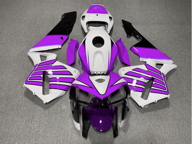 Shop Purple and White Wings Honda CBR600RR Motorcycle Fairings 05-06