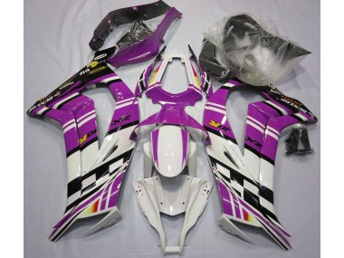 Shop Purple Black and White Kawasaki ZX10R Motorcycle Fairings 11-15