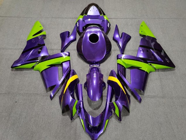 Shop Purple Green and Yellow Kawasaki ZX10R Motorcycle Fairings 04-05