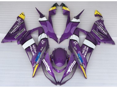 Shop Purple Logo Style Kawasaki ZX6R Motorcycle Fairings 13-18