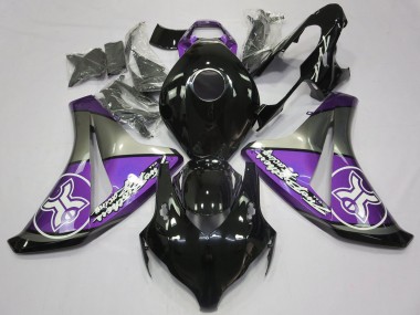 Shop Purple on Black Custom Honda CBR1000RR Motorcycle Fairings 08-11