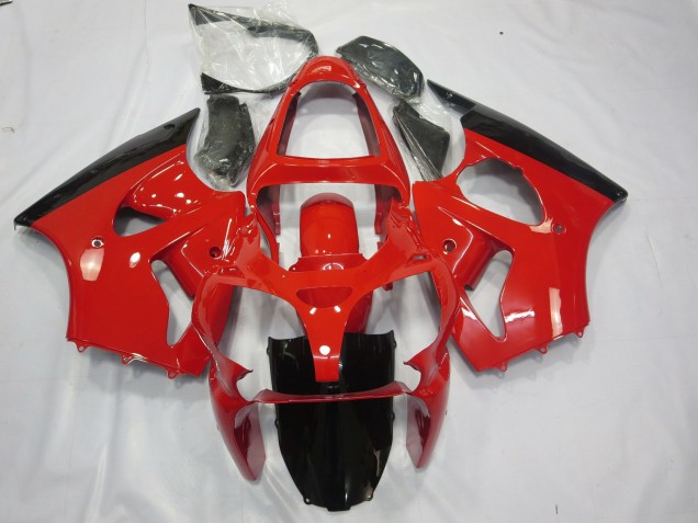 Shop Red and Black Kawasaki ZX6R Motorcycle Fairings 00-02