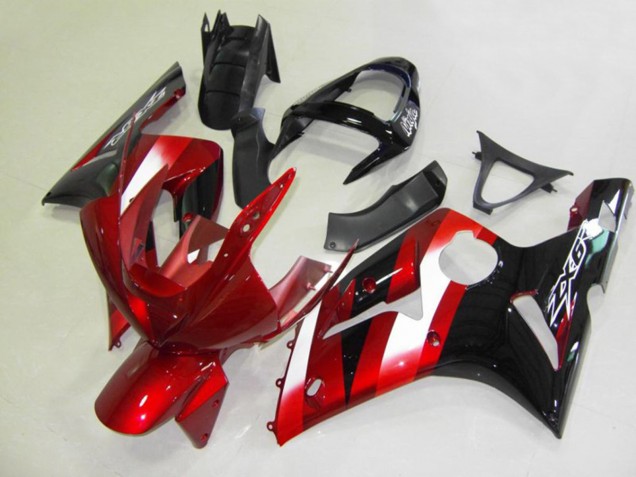 Shop Red and Black Kawasaki ZX6R Motorcycle Fairings 03-04