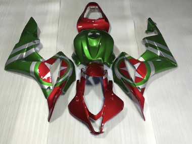 Shop Red and Green Captain America Honda CBR600RR Motorcycle Fairings 07-08