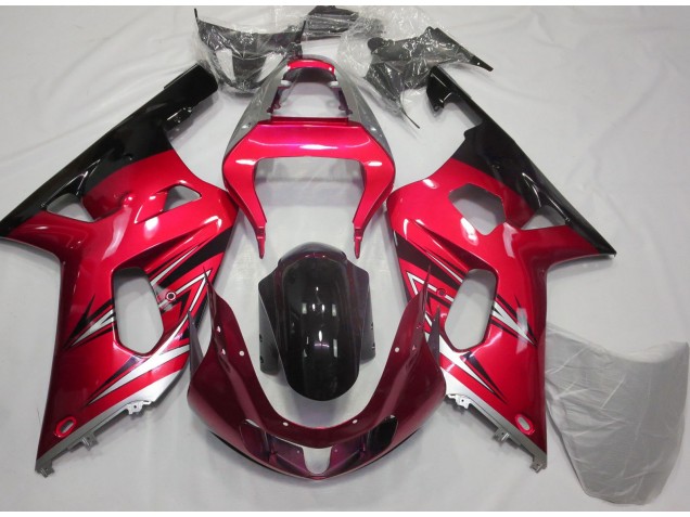 Shop Red and Silver Suzuki GSXR750 Motorcycle Fairings 01-03