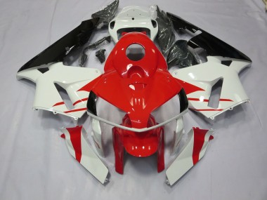 Shop Red and White Style Honda CBR600RR Motorcycle Fairings 05-06