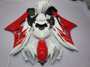 Shop Red and White Yamaha R6 Motorcycle Fairings 06-07