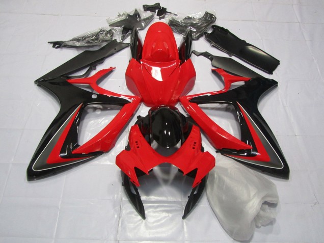 Shop Red Black and Grey Suzuki GSXR750 Motorcycle Fairings 06-07