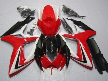 Shop Red Black and White Suzuki GSXR750 Motorcycle Fairings 06-07