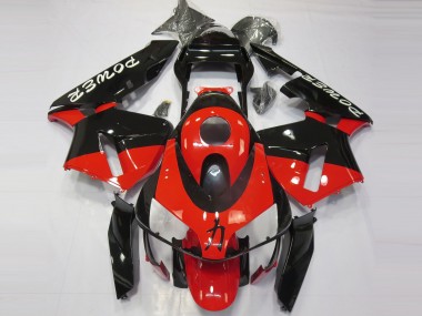 Shop Red Black Power Honda CBR600RR Motorcycle Fairings 03-04