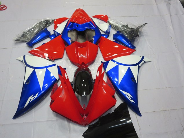 Shop Red Blue and White Yamaha R1 Motorcycle Fairings 13-14