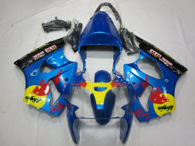 Shop Red Bull Kawasaki ZX6R Motorcycle Fairings 00-02