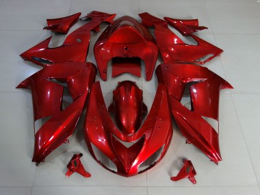 Shop Red Deep Gloss Kawasaki ZX10R Motorcycle Fairings 06-07