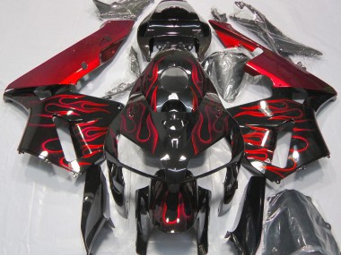 Shop Red Flame Honda CBR600RR Motorcycle Fairings 05-06