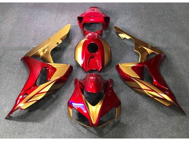 Shop Red & Gold Honda CBR1000RR Motorcycle Fairings 06-07