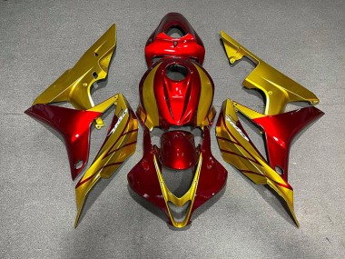 Shop Red & Gold Honda CBR600RR Motorcycle Fairings 07-08