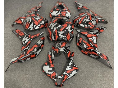 Shop Red Grey Camo Honda CBR600RR Motorcycle Fairings 09-12