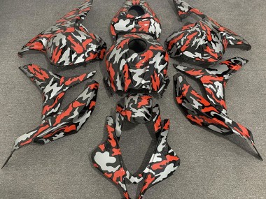 Shop Red Grey Camo Honda CBR600RR Motorcycle Fairings 09-12