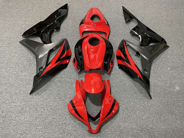 Shop Red OEM Style & Grey Honda CBR600RR Motorcycle Fairings 07-08