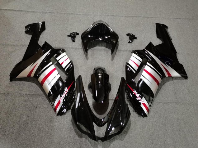 Shop Red Silver and Black Kawasaki ZX6R Motorcycle Fairings 07-08