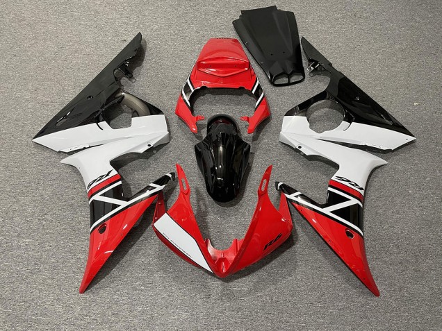 Shop Red White and Black Yamaha R6 Motorcycle Fairings 03-04