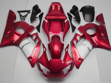 Shop Red & White Yamaha R6 Motorcycle Fairings 98-02