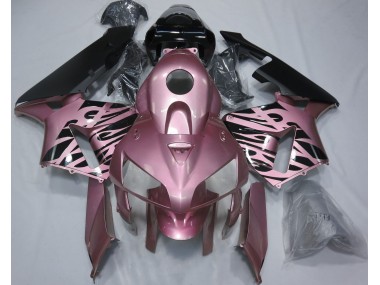 Shop Rose Pink Flame Honda CBR600RR Motorcycle Fairings 05-06