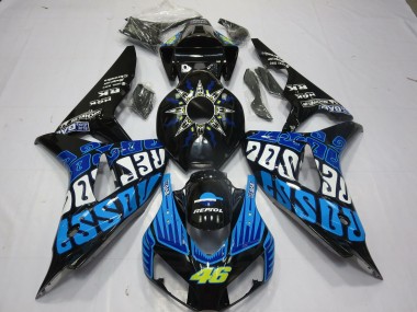 Shop Rossi Blue Gloss Honda CBR1000RR Motorcycle Fairings 06-07