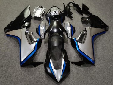 Shop Silver and Black & Blue Honda CBR1000RR Motorcycle Fairings 17-19