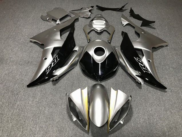 Shop Silver and Black Custom Yamaha R6 Motorcycle Fairings 08-16