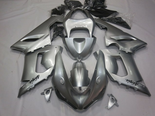 Shop Silver Kawasaki ZX6R Motorcycle Fairings 05-06