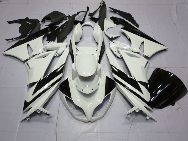 Shop Special White Black Kawasaki ZX6R Motorcycle Fairings 09-12