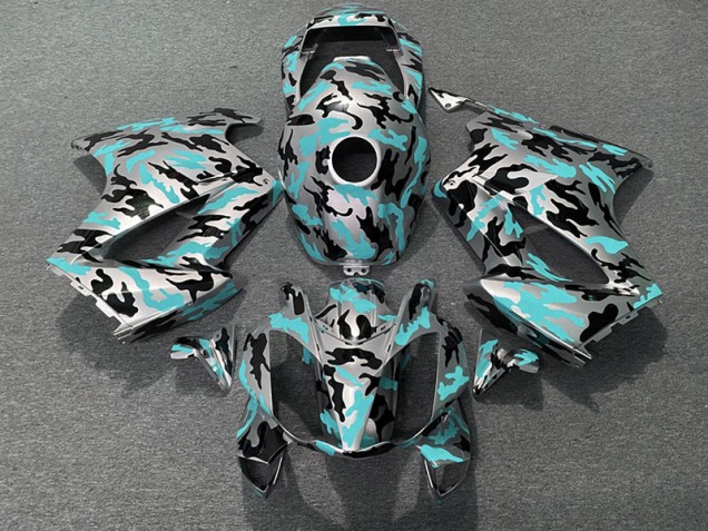 Shop Teal Camo Honda VFR800 Motorcycle Fairings 02-12