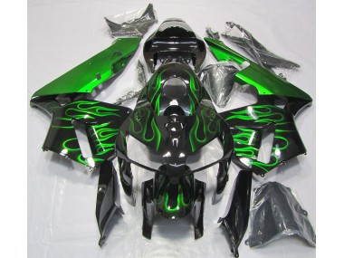 Shop Vibrant Green Flame Honda CBR600RR Motorcycle Fairings 05-06