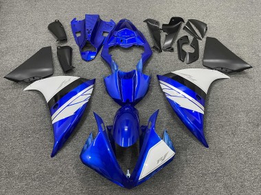 Shop White and Blue Gloss with Black Lowers Yamaha R1 Motorcycle Fairings 09-12