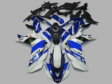 Shop White and Blue Yamaha R3 Motorcycle Fairings 15-18